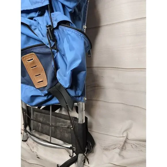 Vintage Kelty External Aluminum Frame Pack Backpack Camping Hiking Blue EUC
